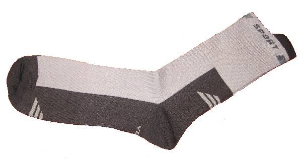  Ponožky tenké SPORT šedé