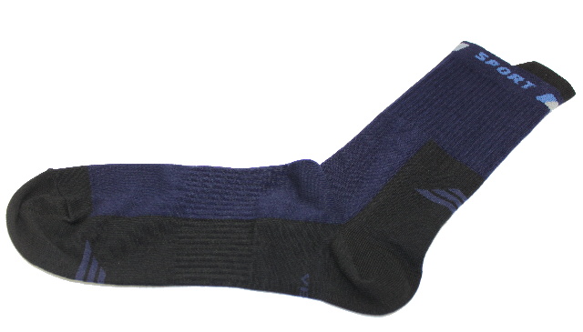 Ponožky tenké SPORT barva modrá/černá