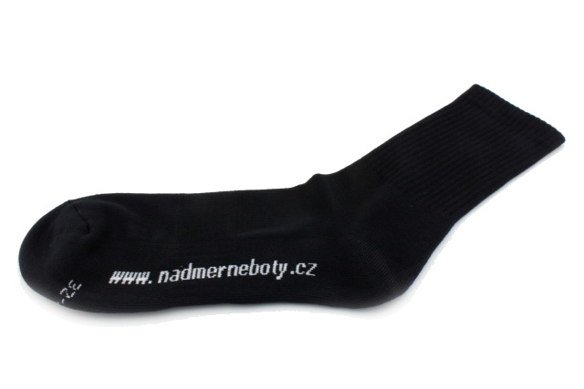  Ponožky SPORT černá - nadměrná velikost