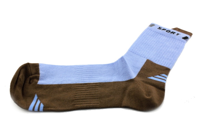  Ponožky tenké SPORT barva sv. modrá/hnědá
