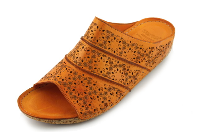  Letní nadměrné pantofle KARYOKA KA2308 oranžová