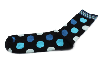 Ponožky puntíky modrá
