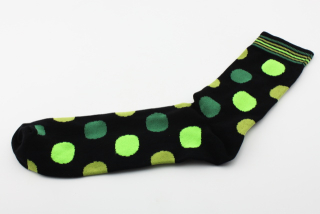  Ponožky puntíky zelená