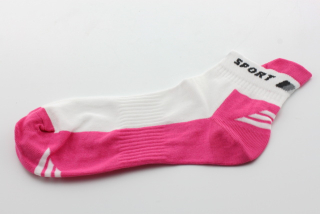  Dámské ponožky nízké bílá/růžová