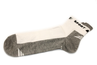  Nízké ponožky SPORT bílá/šedá